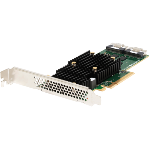 Контроллер/ MegaRAID 9660-16i SGL (05-50107-00 / 03-50107-00002), PCIe 4.0 x8, LP, 24G SAS/SATA/NVMe, RAID 0,1,5,6,10,50,60, 16port(2x8 SFF-8654), 4GB Cache, SAS4116 ROC