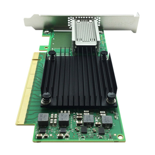 Сетевая карта Infiniband/ CX555A ConnectX®-5 VPI adapter card, EDR IB (100Gb/s) and 100GbE, single-port QSFP28, PCIe3.0 x16, tall bracket, ROHS R6