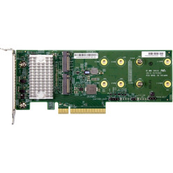 Адаптер для жестких дисков/ SuperMicro AOC-SLG3-2H8M2 (2x Hybrid NVMe/SATA M.2 RAID Carrier)