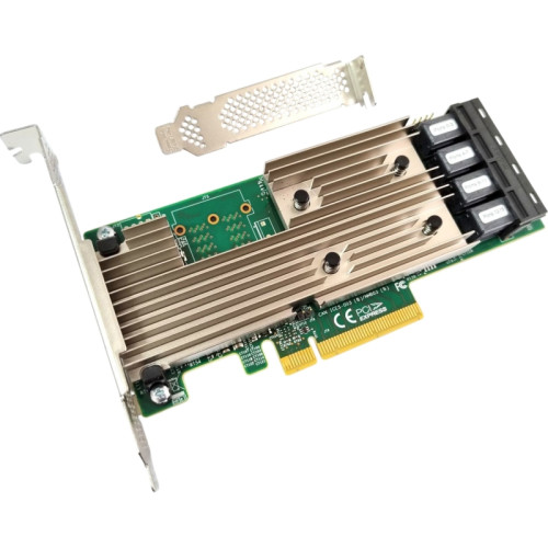 Broadcom HBA-адаптер LSI 9305-16i SGL PCIe 3.0 x8 LP, SAS/SATA 12G HBA, 16port (4*int SFF8643)/ LSI MegaRAID 9305-16i SGL PCIe 3.0 x8 LP, SAS/SATA 12G HBA, 16port (4*int SFF8643)