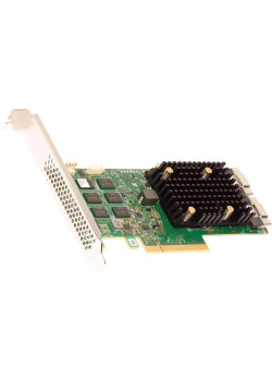 Контроллер/ MegaRAID SAS 9500-16i SGL (05-50077-02) PCIe v4 x8 LP, Tri-Mode SAS/SATA/NVMe 12G HBA, 16port(2*int SFF8654), 3816 IOC, RTL {5} (007493)