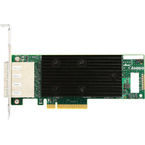 HBA адаптер LSI 9305-16E/ LSI SAS 9305-16E SGL (PCIe 3.0 and 12Gb/s, mini-SAS HD SFF8644 х4)