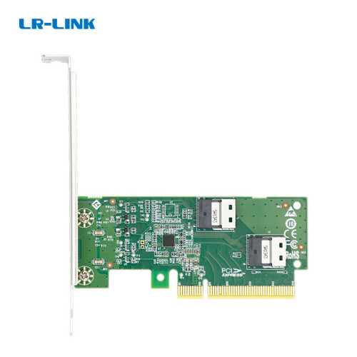 Адаптер для SSD/ PCIe x8 to Two SlimSAS SFF-8654 4i Adapter