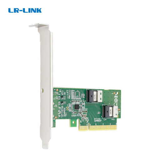 Адаптер для SSD/ PCIe x8 to Two SlimSAS SFF-8654 4i Adapter