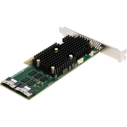 Контроллер/ MegaRAID 9660-16i SGL (05-50107-00 / 03-50107-00002), PCIe 4.0 x8, LP, 24G SAS/SATA/NVMe, RAID 0,1,5,6,10,50,60, 16port(2x8 SFF-8654), 4GB Cache, SAS4116 ROC