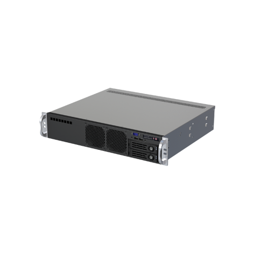 Серверный корпус/ 2U short chassis, rackmount, ATX, Micro-ATX and Mini-ITX mb,  2*3.5'' HS SAS/SATA HDD tray, 2*3.5'' internal HDD bay, with flex ATX 500W