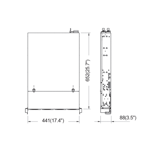 Серверный корпус/ 2U rackmount, EATX, ATX, Micro-ATX and Mini-ITX mb, 12*3.5