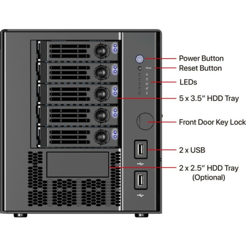 Серверный корпус/ Mini-Tower chassis with 5x 3.5 swappable HDD tray