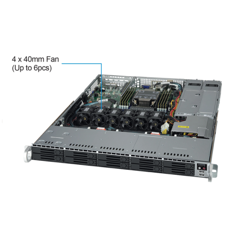 Серверный корпус/ 1U rackmount, E-ATX, ATX, Micro-ATX, Mini-ITX, 10 x 2.5