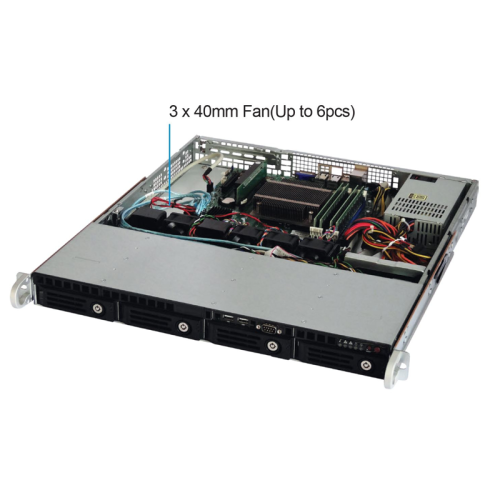 Серверный корпус/ 1U rackmount , ATX, Micro-ATX and Mini-ITX mb, 4*3.5 Серверный корпус/ 1U rackmount , ATX, Micro-ATX and Mini-ITX mb, 4*3.5