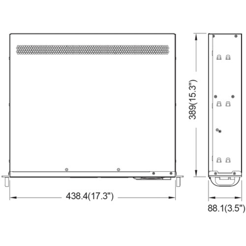 Серверный корпус/ 2U chassis; Micro-ATX, Mini-ITX MBs; 2 x 3.5