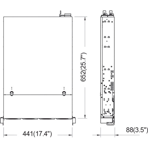 Серверный корпус/ 2U chassis; E-ATX, ATX, Micro-ATX, Mini-ITX MBs; 12 x 3.5