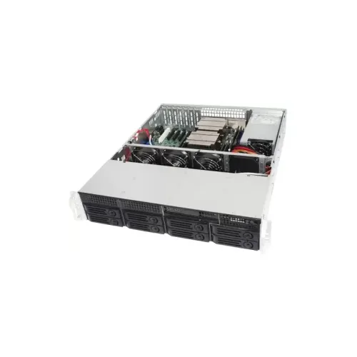 Серверный корпус/ 2U rackmount, ATX, Micro-ATX and Mini-ITX mb, 8x3.5''HS SATA/SAS 6G (SATA conn on BP) + 2x3.5