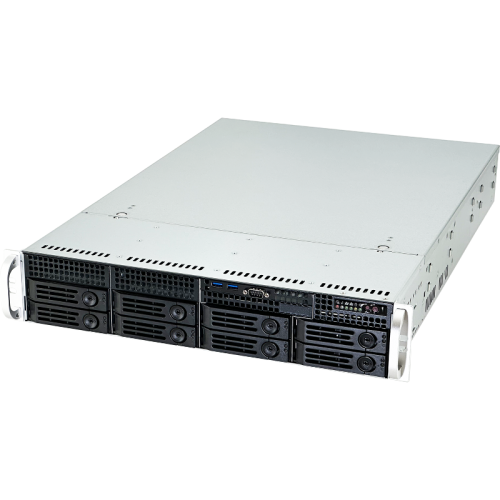 Серверный корпус/ 2U chassis; ATX, Micro-ATX, Mini-ITX MBs; 8 x 3.5''hs + 2 x 3.5'' internal + 2 x 2.'' hs rear; 1200W (1+1); AC-R50 rails