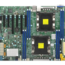 Системная плата/ MB Supermicro X11DPL-i, 2x LGA 3647, C622, 8xDDR4 Up to 2TB 3DS ECC RDIMM/3DS ECC LRDIMM, 2 PCI-E 3.0 x16, 3 PCI-E 3.0 x8, 1 PCI-E 3.0 x4 (in x8 slot), M.2 Interface: 1 SATA/PCI-E 3.0 x4, M.2 Form Factor: 2260, 2280, M.2 Key: M-Key, VGA p