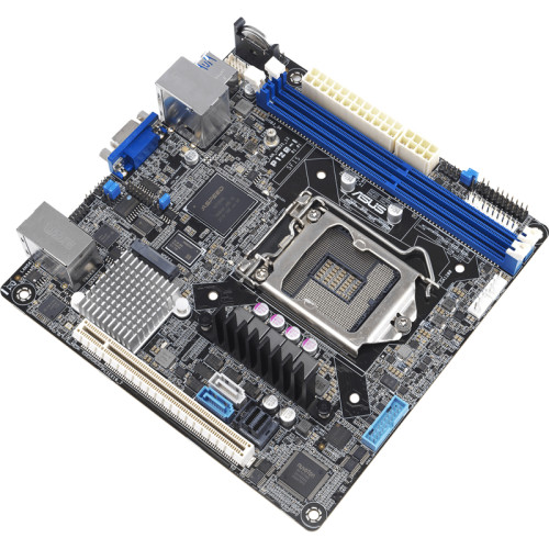 Материнская плата/ P12R-I Mini-ITX, LGA 1200, 2x DDR4 DIMM (to 64GB ECC UDIMM) , 6x USB 3.0 (4 rear) , 6x SATA (4 in MiniSAS HD) , 1x PCIE x16, 1xM.2 2280, LAN 2x 1Gb, Video AST2600, IPMI Option (507604)