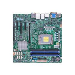 Материнская плата/ MB Supermicro X13SAQ (Micro-ATX, 1x LGA-1700, Q670E, 4x Up to 128GB non-ECC DDR5 UDIMM, 8x SATA ports, 1x PCIe 5.0 x16 slot, 1x PCIe 4.0 x4 (in x8) slot, 1x PCIe 3.0 x4 slot, 1x PCIe 3.0 x2 (in x4) slot, 1x PCIe 4.0 x4 SlimSAS slot, 1x 