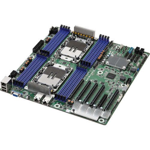 Материнская плата/ ASRock SP2C741D16-2T, EEB, 2x LGA 4677 5th/4th Gen Intel Xeon Scalable, 16x DDR5 RDIMM/ RDIMM-3DS, 5x PCIe5.0 / CXL1.1 x16, 1x PCIe5.0 x8, 2x MCIO (PCIE5.0 x8), 3x OCuLink (PCIe3.0 x4 or 4 SATA 6Gb/s), 1x M.2 (PCIe5.0 x4), up to 13x SAT