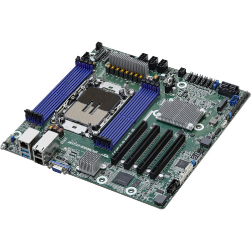 Материнская плата/ ASRock SPC741D8UD-2T/X550, Deep Micro-ATX, 1x LGA 4677 5th/4th Gen Intel Xeon Scalable, 8x DDR5 RDIMM/ RDIMM-3DS, 4x PCIe5.0 / CXL1.1 x16, 2x MCIO (PCIE5.0 x8), 1x M.2 (PCIe3.0 x4 or SATA 6Gb/s), up to 9 SATA 6Gb/s, 2x RJ45 (10GbE) Inte