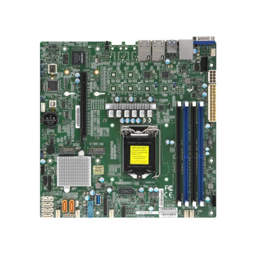 Системная плата/ MB Supermicro MBD-X11SCM-F, SKT LGA1151,C246 chipset,4x DDR4 2666 MHz ECC UDIMM,2x1G