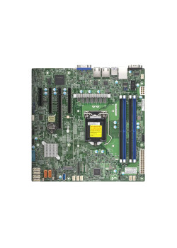 Материнская плата/ MB Supermicro X12STL-F-B (microATX, 1xLGA1200, supp  Xeon-E 2300 95W, 4 UDIMM, Intel C252, 2x1GbE Intel210,1 PCIe 4.0 x8 (in x16 slot), 1 PCIe 4.0 x8, 1 PCIe 4.0 x4 (in x8 slot), 1 PCIe 3.0 x2 (in x4 slot), 1xM.2  PCIe 3.0 x4 2280/22110