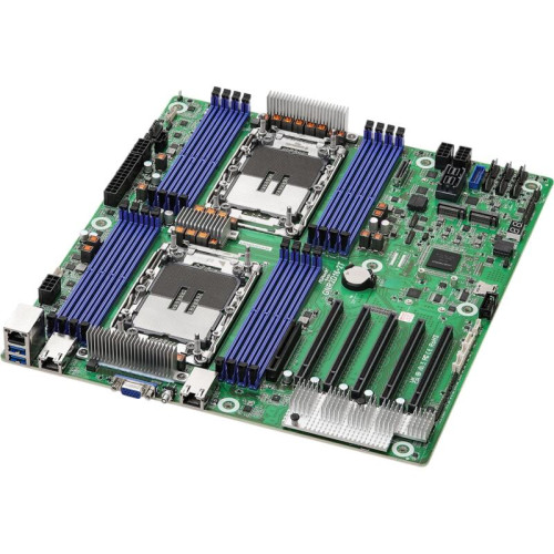 Материнская плата/ ASRock GNR2D16-2T, EEB like, 2x LGA 4710 Intel Xeon 6700P-series/ 6500P-series/ 6700E-series, 16x DDR5 RDIMM, MRDIMM, 5x PCIe5.0 / CXL2.0 x16, 1x PCIe5.0 / CXL2.0 x8, 1x MCIO (PCIe5.0 / CXL2.0 x8), 2x M.2 (PCIe5.0 x2), up to 8 SATA 6Gb/