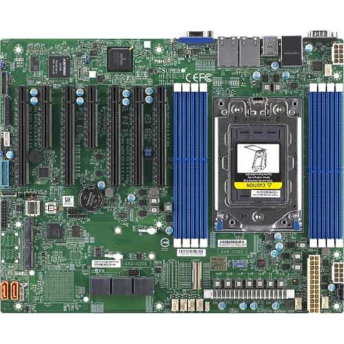 Системная плата/ MB Supermicro  H12SSL-I, ATX,  1xSP3 7003/7002 EPYC, 8 DIMM DDR4 R ECC, AST2500 ,5 PCI-E 4.0 x16 + 2 PCI-E 4.0 x8, 2 M.2 pcie 4.0 NVMEx4 2280/110