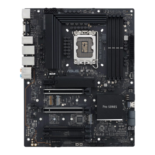 Материнская плата ASUS PRO WS W680-ACE LGA1700 ATX 4xDDR5 4xPCIEx16 PCIEx1 3xM.2 USB-C DP HDMI VGA 2х2.5GLAN