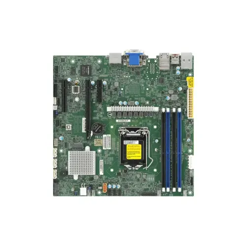 Системная плата/ MB Supermicro X12SCZ-QF (Micro-ATX, 1 LGA-1200, Q470E, 4  UDIMM 2933,  4 SATA3 ports, 1 PCIe 3.0 x16, 1 PCIe 3.0 x4 (in x8 slot), 1 PCIe 3.0 x4,1 M.2 SATA/PCIe 3.0 x4, 2280/22110, 1 M.2 E-Key CNVi/PCIe 3.0 x1, 2230)