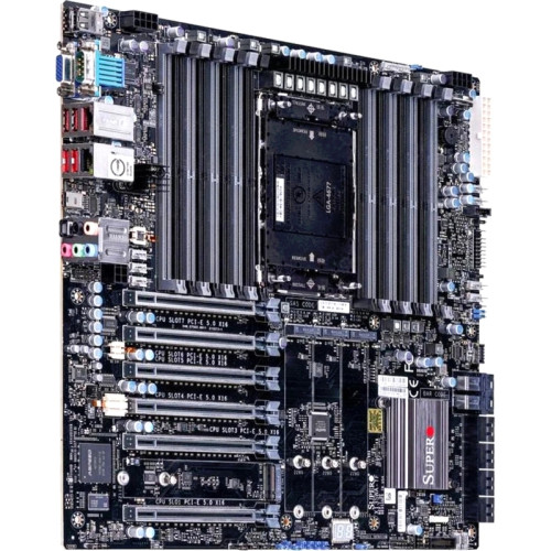 Системная плата/ MB Supermicro X13SWA-TF-B, E-ATX,  1x LGA-4677 (W-3400, W-2400, W-3500, W-2500 series), Intel® W790, 16x ECC DDR5 RDIMM/LRDIMM, 8x SATA 3, 2x U.2 PCIe 3.0, 6x PCIe 5.0 x16 slots, 4x M.2 PCIe 5.0 x4 slots (M-key 2280/22110), 1x 10GbE RJ45,