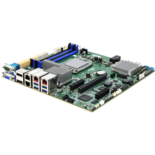 Материнская плата для сервера/ MOTHER BOARD / DUBHE / M22-1717-017X01 supports single Intel® Arrow Lake-S family processors with up to 24 CPU cores and TDP up to 125W. It supports up to 192G DDR5 ECC/Non-ECC UDIMMs with 4 memory slots and memory speeds up