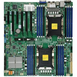 Системная плата/ MB Supermicro X11DPI-N-B, 2x LGA 3647, C622, 16xDDR4 Up to 4TB 3DS ECC RDIMM/3DS ECC LRDIMM, 4 PCI-E 3.0 x16,, 2 PCI-E 3.0 x8, M.2 Interface: 2 PCI-E 3.0 x4, M.2 Form Factor: 2242/2260/2280/22110, M.2 Key: M-Key, 2 PCI-E 3.0 NVMe x4 Inte
