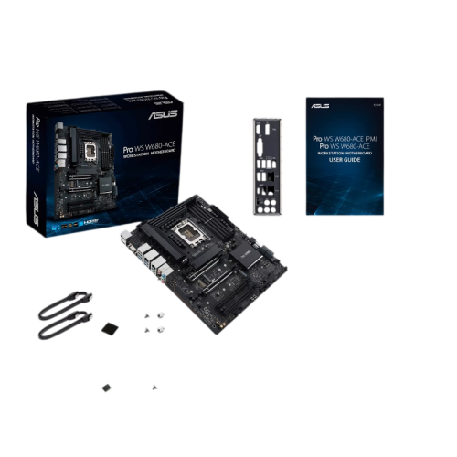 Материнская плата ASUS PRO WS W680-ACE LGA1700 ATX 4xDDR5 4xPCIEx16 PCIEx1 3xM.2 USB-C DP HDMI VGA 2х2.5GLAN