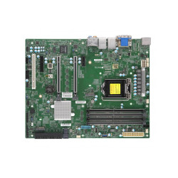 Системная плата/ MB Supermicro X11SCA-F-O, 1xLGA 1151, E-2100/2200, Core i9/i7/i5/i3, C246, 4xDDR4 Up to 128GB Unbuffered ECC/non-ECC UDIMM, 1 PCI-E 3.0 x4, 1 PCI-E 3.0 x1, 2 PCI-Ex16 slots are running at NA/16, or 8/8, 1 - 5V PCI 32bit, M.2 Interface: 2 