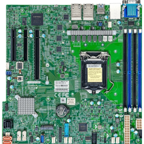 Материнская плата/ MB Supermicro  X12STH-LN4F, Micro-ATX, 1x LGA-1200, Intel C256, 4 DIMM DDR4, 8 SATA3 ports, 1x PCIe 3.0 x4 (in x8 slot), 1x PCIe 4.0 x16, 1x PCIe 4.0 x4 (in x8 slot), 1x M.2 (1x PCIe 3.0 x4, 2280/22110, M-Key)