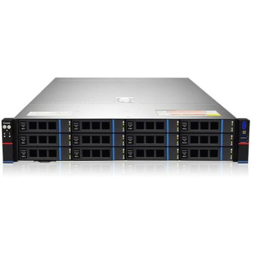Серверная платформа/ Gooxi SR201-D12R 2U 12bay server, based on AMD 7003 platofrm. 2pcs of PCIe 4.0x16; 4xPCIe 4.0x8 2x 2.5