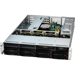 Серверная платформа/ Supermicro Server SYS-522B-WR  (2U, single E2 LGA4710, 8xDDR5 RDIMM, 8 x 3.5