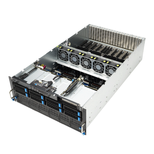 Серверная платформа/ ASUS ESC8000A-E12P-SKU4/10G/3kW(2+2)/5PCIe/4NVMe