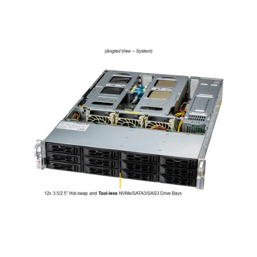 Серверная платформа/ SYS-620C-TN12R (bundle3): 2U / 2x LGA-4189 / ECC DDR4-3200/ 12x 3.5/2.5