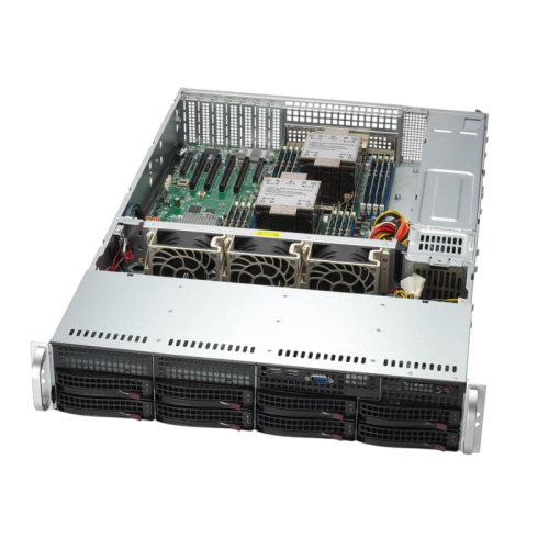 Серверная платформа/ SYS-621P-TRT (bundle6): 2U / 2x LGA-4677 / 16x DDR5 RDIMM / 8x3.5 SATA/SAS*/NVME* / 4 PCIe 5.0 x16 LP / 2 PCIe 5.0 x8 LP / 2x PCIe 4.0 x2 NVMe M.2 / 2-Port 10GbE RJ45 / TPM / 2x 1200W Power