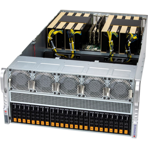 Серверная платформа/ Supermicro GPU SuperServer SYS-522GA-NRT (X14DBG-AP, CSE-528G2TS-R9K60P) 5U, 2x LGA-7529, 24x DDR5 ECC RDIMM, 24x 2.5