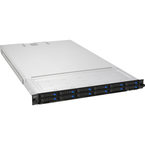 Серверная платформа/ RS700-E10-RS12U-WOCPU026Z ASUS RS700-E10-RS12U, 1U, 2xLGA4189 (3rd Gen Scalable), 32 DDR4, 12x2.5 HS bays (12x NVMe/SAS/SATA, 4 NVMe supported), 2хM.2 slots(2280), 3xPCIe x16, Aspeed AST2600,  X710-AT2 2x10G, 2x1600W