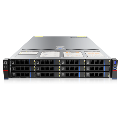 Серверная платформа/ Gooxi SL201-D12R-NV-G4 2u 12bay server with NVME bp,based on rapid sapphire 2xPCIe 5.0x16; 4xPCIe 5.0x8 2x 2.5