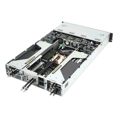 Серверная платформа/ ASUS ESC4000A-E12-SKU1, 2U GPU, 1 x SP5 LGA6096 EPYC 9004 (400W), 12DIMM DDR5, 2 x 2.5