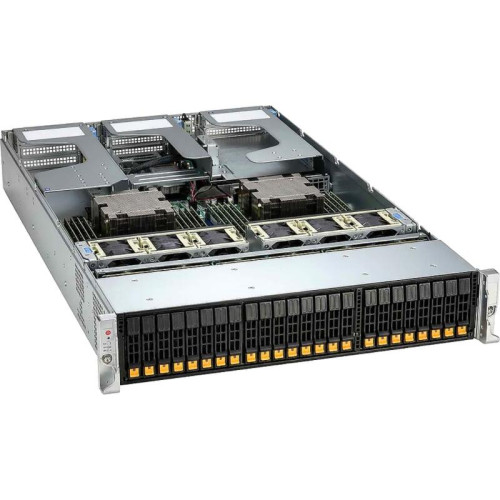 Платформа для сервера/ Supermicro Server AS-2126HS-TN 2U (2x AMD EPYC 9004/9005 / 24x DDR5 RDIMM / 16x Hs 2.5
