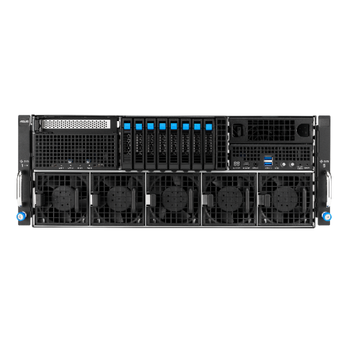 Серверная платформа/ ASUS ESC8000-E12P-SKU1, 4U, 2 x LGA4710 350W, 32x DDR5 6400, 8 x 2.5