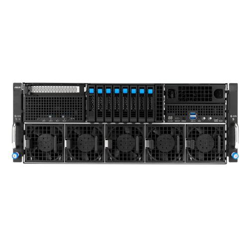 Серверная платформа/ ASUS ESC8000-E12P-SKU1, 4U, 2 x LGA4710 350W, 32x DDR5 6400, 8 x 2.5