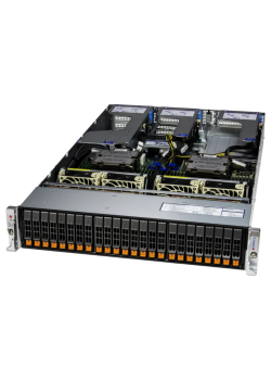 Серверная платформа/ Server AS-2125HS-TNR (bundle3): 2U / 2x AMD EPYC 9004/9005* / 24x DDR5 RDIMM / 24x Hs 2.5