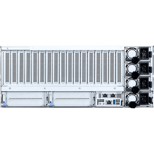 Серверная платформа/ MSI S6053G480RAU8, 4U, 2x AMD EPYC 9005 SP5 LGA6096 500W, 24x DDR5, 8x2.5'' NVME, 2x m.2 2280/22110 PCIe,13 PCIe (8x double wide GPY + 5x single wide GPU), 2x 10GBase - T (Intel x710-AT2), 3+1 3200W (C19 power cords are required)