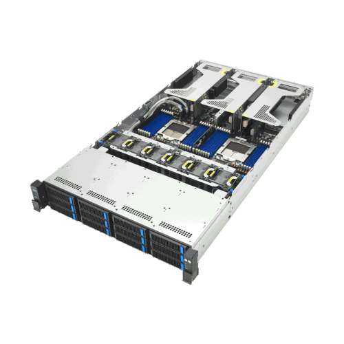 Серверная платформа/ ASUS RS720A-E13-RS12U, 2U, 2 x SP5 (LGA 6096P) 400W, 24 x DDR5 6400, 12 x 3.5/2.5 NVME hsb, 6 x PCIE Gen5 x8 or 3 x PCIE Gen5 x16, 2 x PCIE Gen5 x16, 2 x OCP3.0 Gen5 x16, 1+1 2700W
